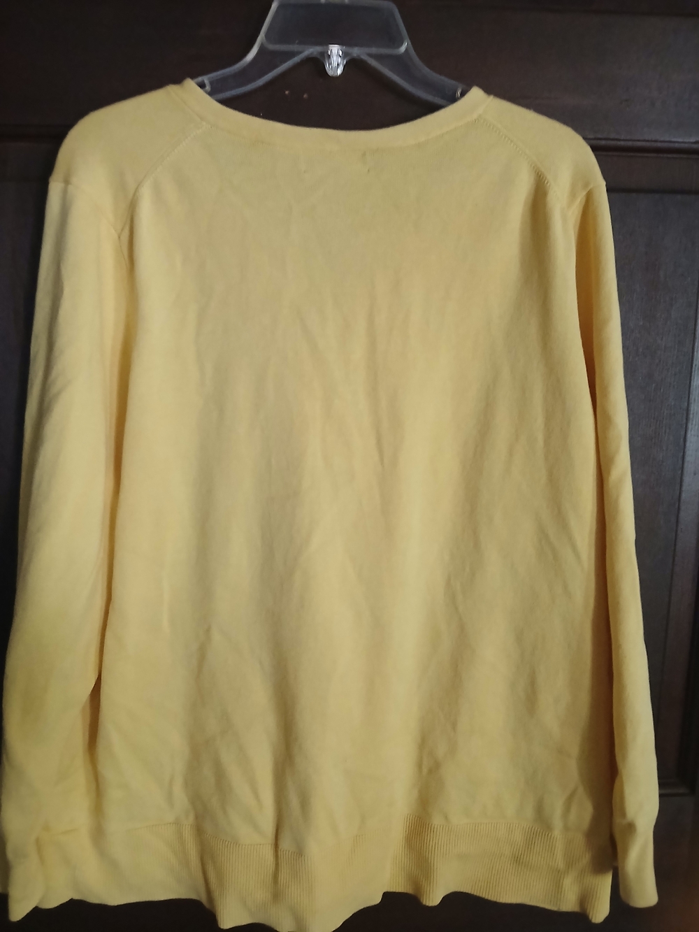 Lands' End Soft Buttery Yellow Button-Up Cardigan Size 2X - Picture 2 of 3